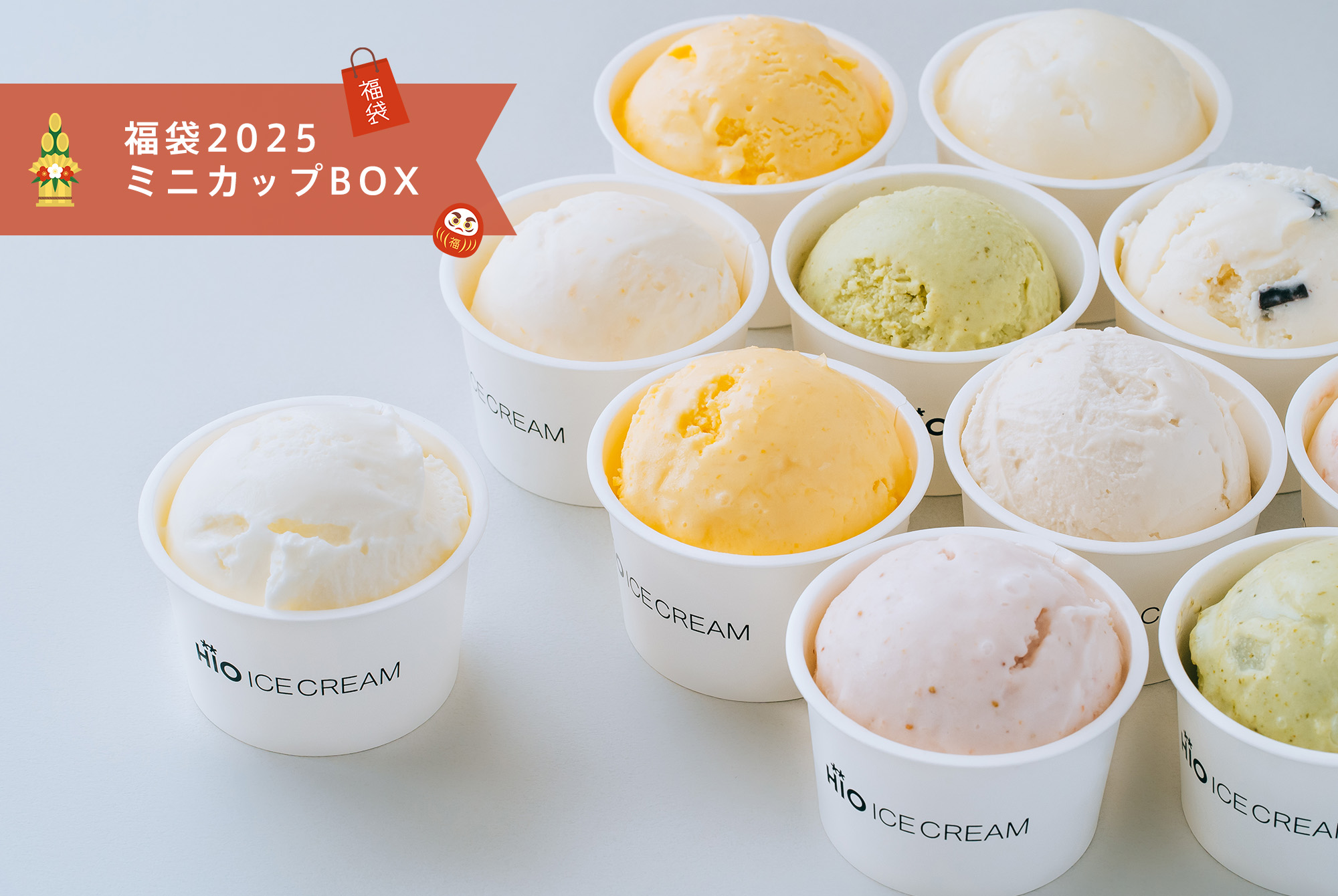 福袋2025 ミニカップBOX 12個入り | happybag | HiO ICE CREAM
